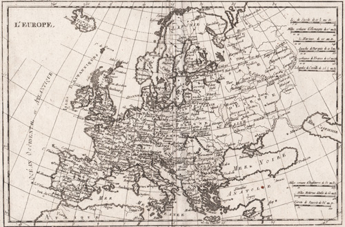 l'Europe antique map 1780